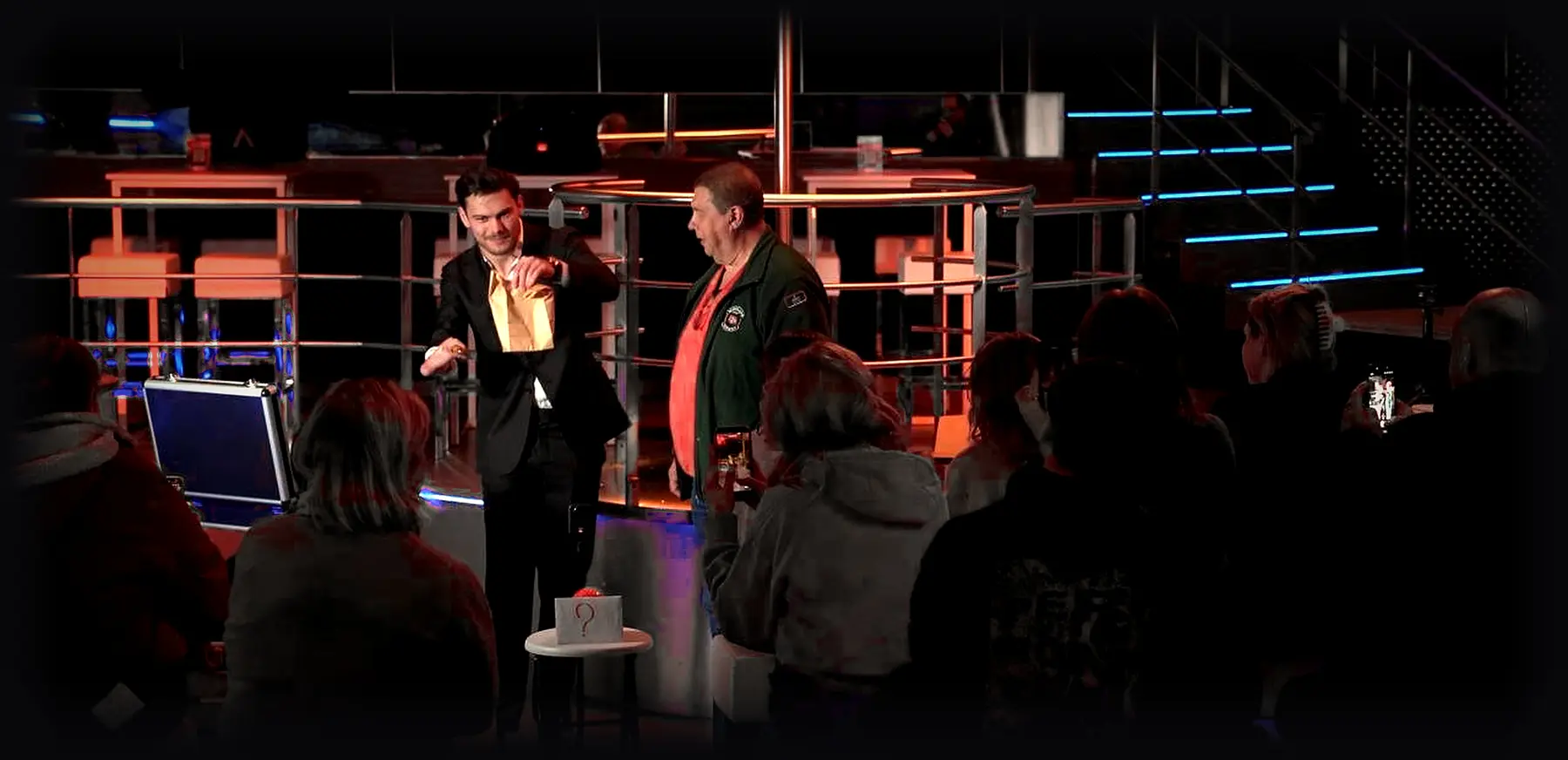 Wout De Sutter tijdens een interactieve podiumsessie